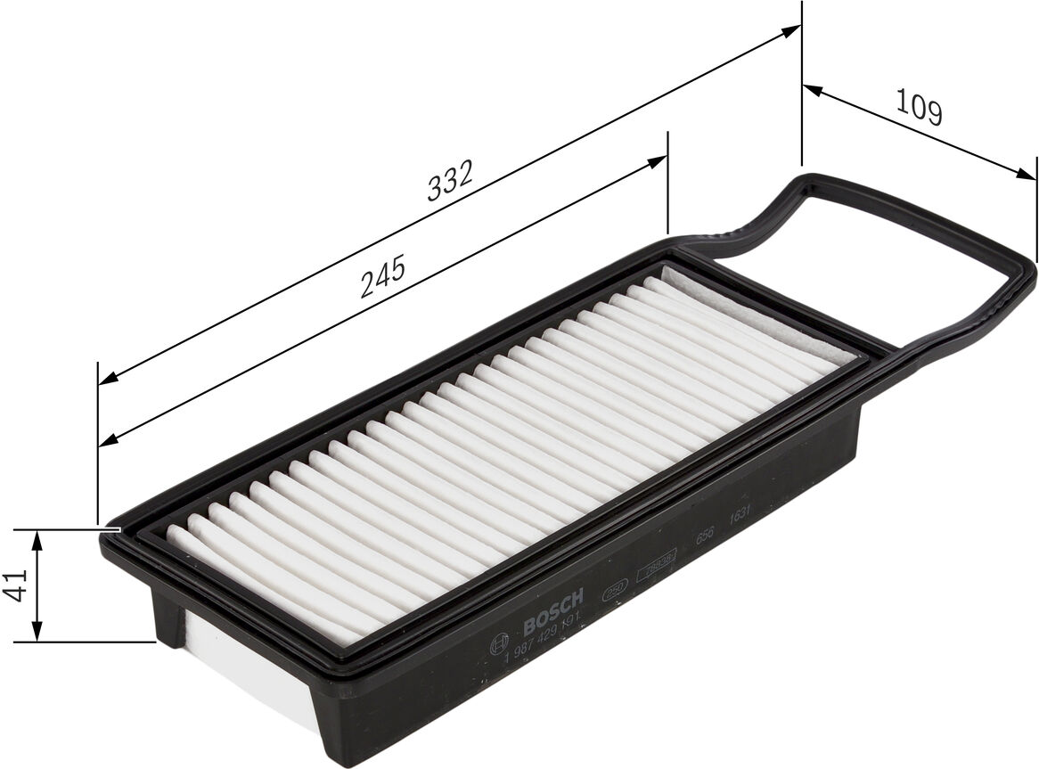 Bosch Luftfilter 1987429191 Filtereinsatz 40,5mm Für Honda