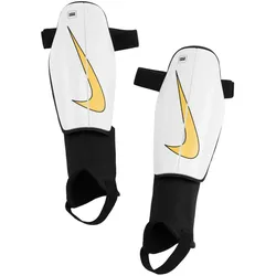 NIKE Charge Schienbeinschoner mit Knöchelschutz Herren 101 - white/black/mtlc gold coin S