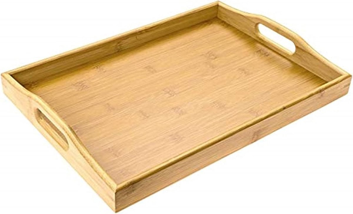 Bamboe dienblad met handgrepen 35 x 24 cm