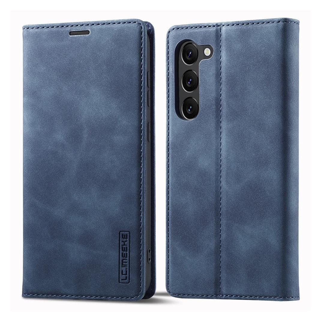 Cover-Discount Galaxy S23+ - Stand Flip Case Hülle blau (Samsung Galaxy S23+) (660122596C)