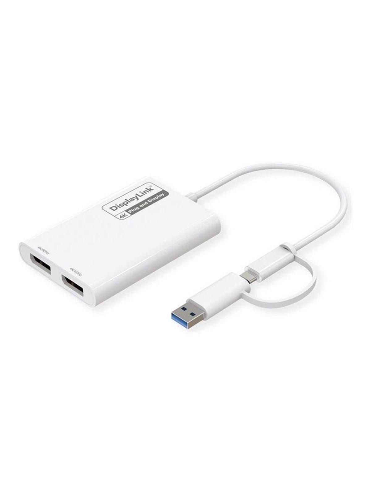 Roline - docking station - USB-C / USB-A - 2 x DP