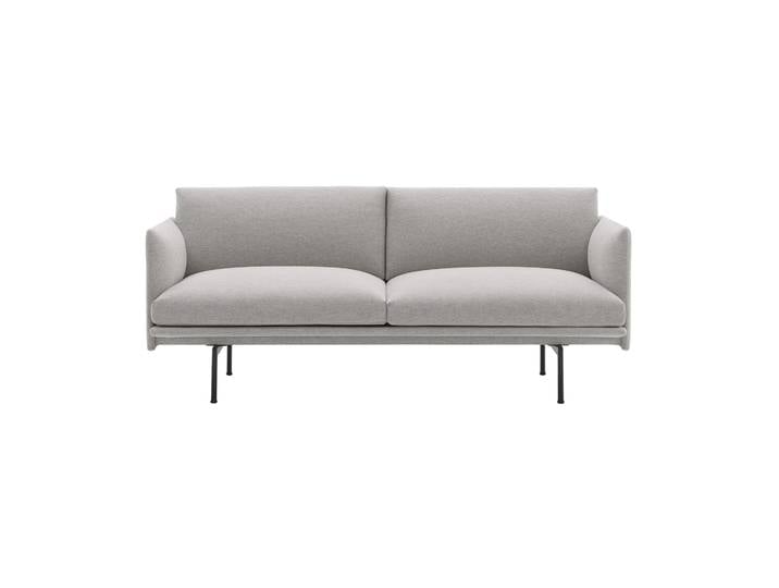 Muuto Canapé Outline 2 places Clay 12-Black