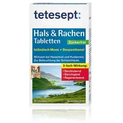TETESEPT Hals & Rachen Tabletten zuckerfrei 20 St