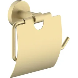Papierrollenhalter Eldrid mit Deckel Messing Farbe Hellbronze