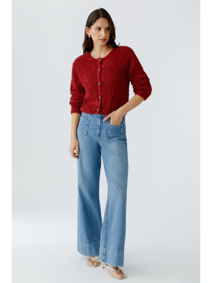 Oui Cardigan in Rot - 46