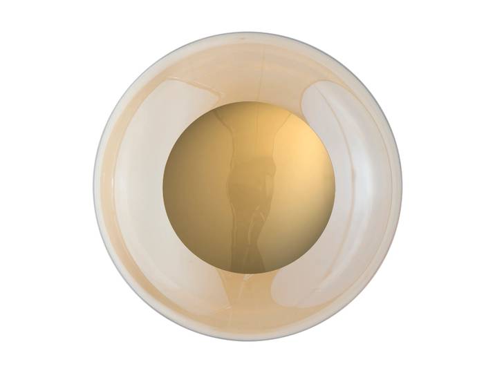 EBB & FLOW Horizon surface Wandleuchte Golden smoke, Ø36 cm