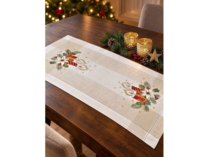 Tisch- und Raumdekoration in feiner Qualität, Größe 103 (Läufer 40x110 cm)