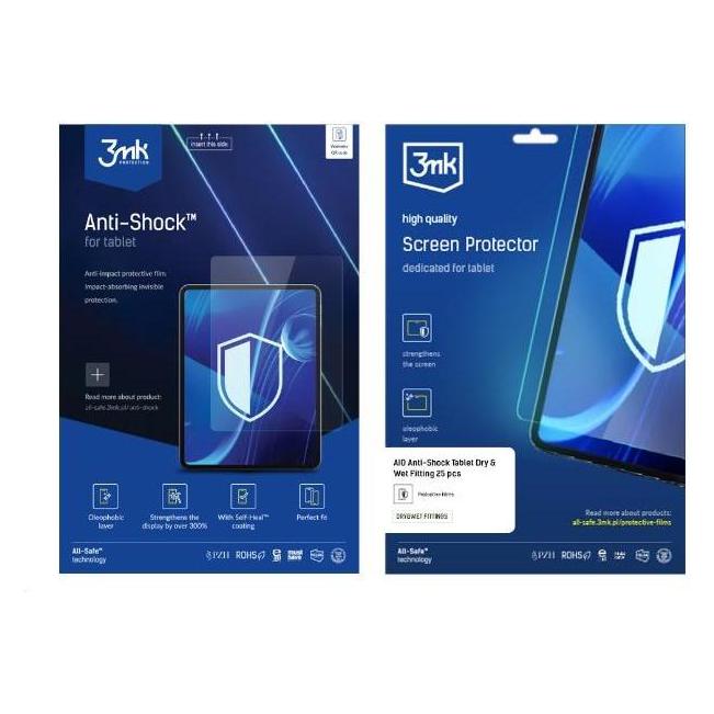 3MK All-Safe - AIO Anti-Shock Tablet Full Wet Fitting 5 pcs sprzedaż po 5 sztuk (5903108488556)