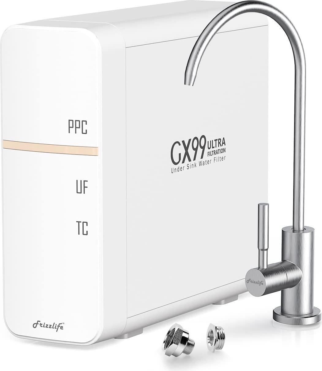 Famanu Wasserfiltersystem unter der Spüle - Hochstromfilter mit 0,01 Mikron Filtration