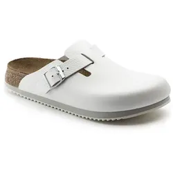 Clog Boston Super Grip, Naturleder, weiß, Weite normal, Größe 42 - weiss - 42