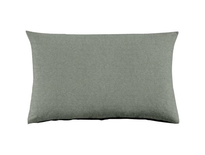 Kissenbezug Emma 50x70cm agave green - Farbe: grün - Material: 100% Baumwoll-Flanell, Heather Melange Optik