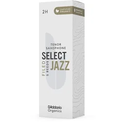 D’Addario Woodwinds Organic Select Jazz Filed - Tenor Saxophone 2H - 5er Pack - Blätter