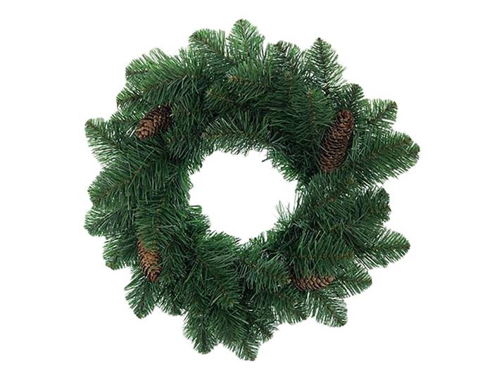 Adventskranz Hillside Ø 50cm Grün