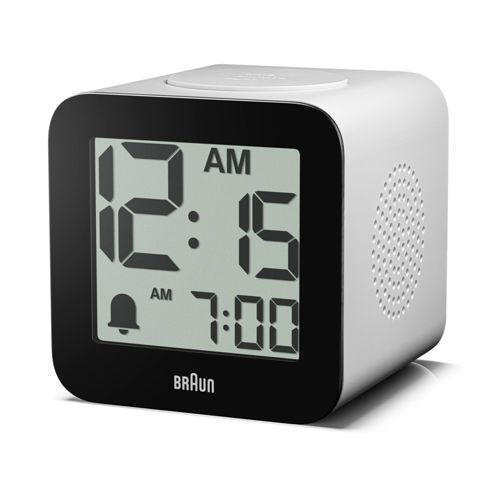 Braun BC 25 WP weiß Quarzwecker mit Sprachausgabe
