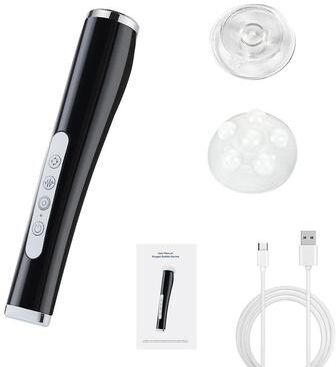Uplifted Goods Portable Oxygen Bubble Facial Pen For Deep Cleansing And Skin Renewal black