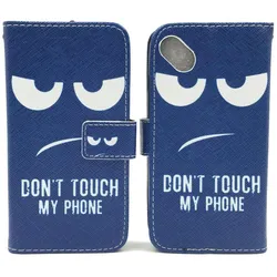König Design Schutz Hülle für Wiko Sunset 2 Dont Touch Tasche Case Cover Etuis + 1 Panzer Schutz Glas (Wiko Sunset 2), Smartphone Hülle