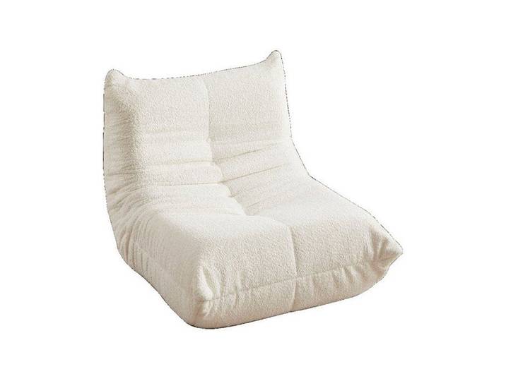 Chaise Togo en mousse à mémoire de forme - Chenille - Sans accoudoirs - Canapé de sol