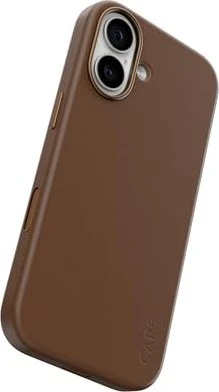 PanzerGlass CARE Hülle Apple iPhone 17 SOLO MagSafe braun veganes Leder
