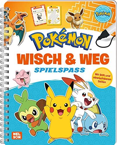 Pokémon Wisch & Weg - Spielspaß: mit abwischbaren Seiten und Stift mit Stift und abwischbaren Seiten - Preis vom 06.10.2026 07:26:00 h