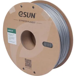 eSUN EABS-GF 1,75mm SILVER 1kg (ABS, 1000 g, 1.75 mm), Filament, Silber