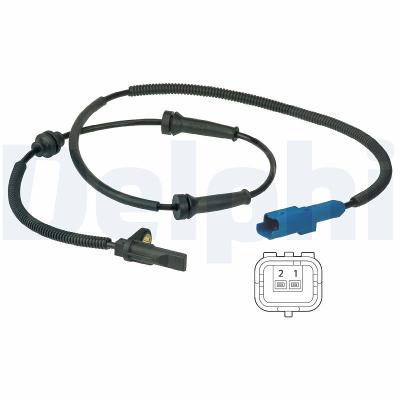 Delphi Sensor, Raddrehzahl [Hersteller-Nr. SS20390] für Ds, Citroën, Peugeot