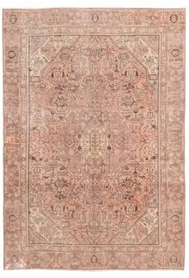 ECARPETGALLERY Hand-knotted Antalya Vintage Coral Wool Rug - 6'1 x 8'10