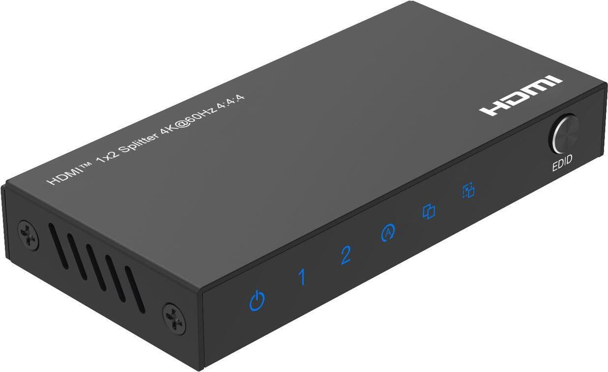 MicroConnect MC-HDMISPLITTER0102-4K HDMI Splitter, 4K Ultra HD, 60 Hz, Zwart