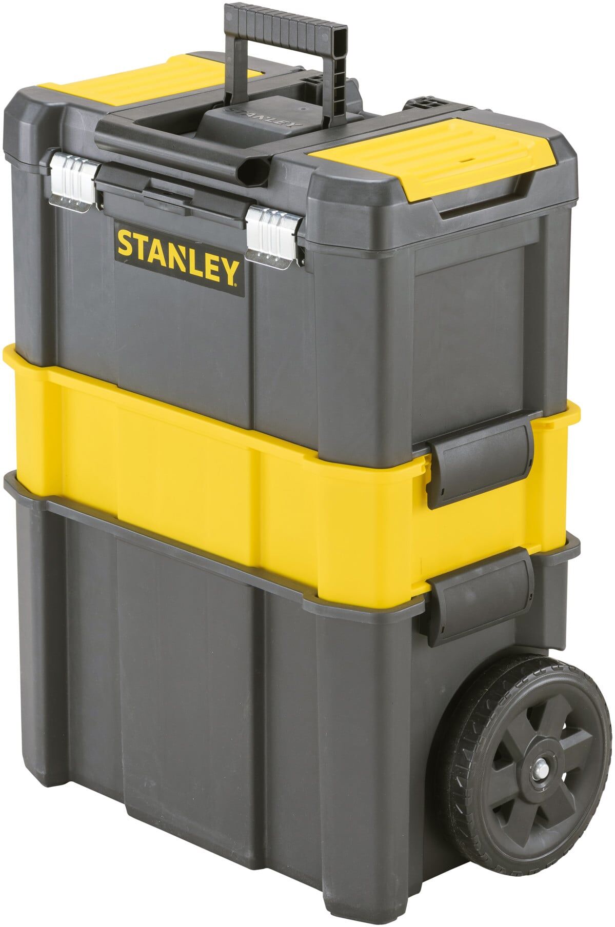 Stanley Essential Rollende Werkstatt mit Teleskopgriff und Rädern, STST1-80151)