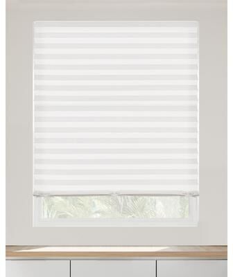 CHICOLOGY Temporary Shade, Light Filtering Pleated Window Treatment Perfect for Instant Privacy, Instant White