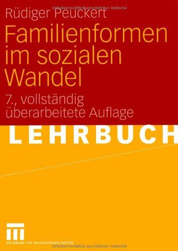 Rüdiger Peuckert - Familienformen im sozialen Wandel - Preis vom 11.10.2026 03:10:56 h