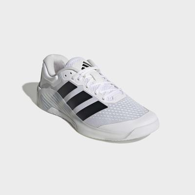 Trainingsschuh ADIDAS PERFORMANCE "DROPSET 4", Herren, Gr. 42, cloud weiß, core schwarz, lucid rot, Synthetik, Textil, Schuhe, für besseren Halt beim Gewichtstraining