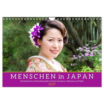 Menschen in Japan (Wandkalender 2027 DIN A4 quer), CALVENDO Monatskalender