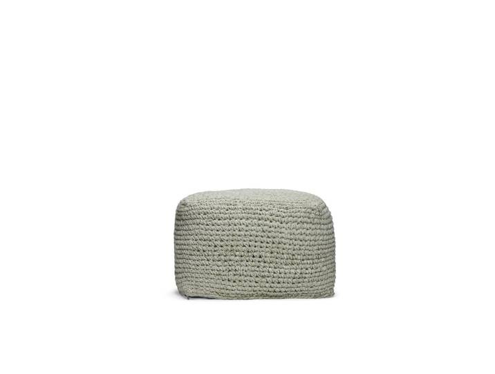 SUNS AREZZO Pouf aus recycelten PET Green mix 55x55x40