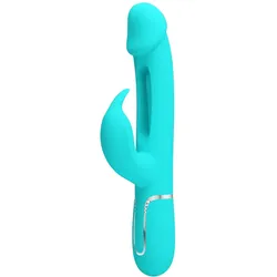 Pretty Love, Vibrator, Dejon Rabbit Vibrator 3 In 1 Multifunktions-Aquagrün