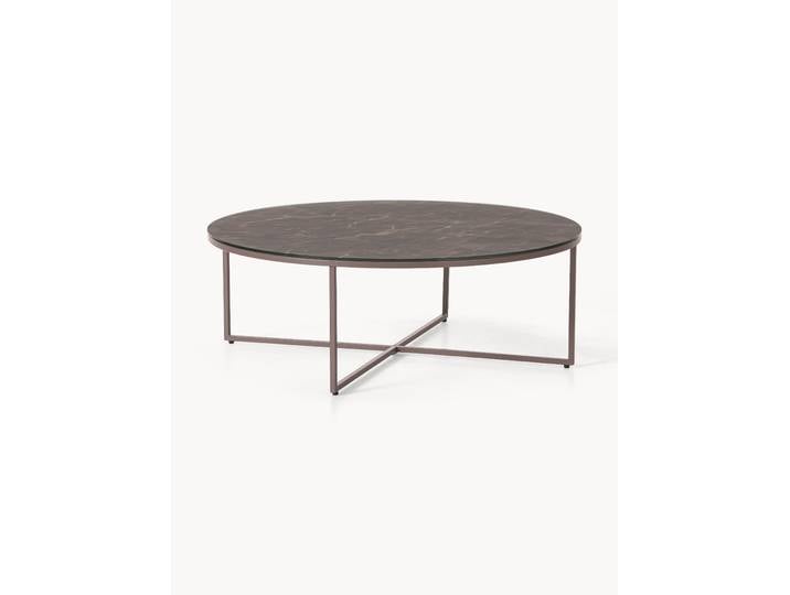Table basse ronde XL aspect marbre Antigua