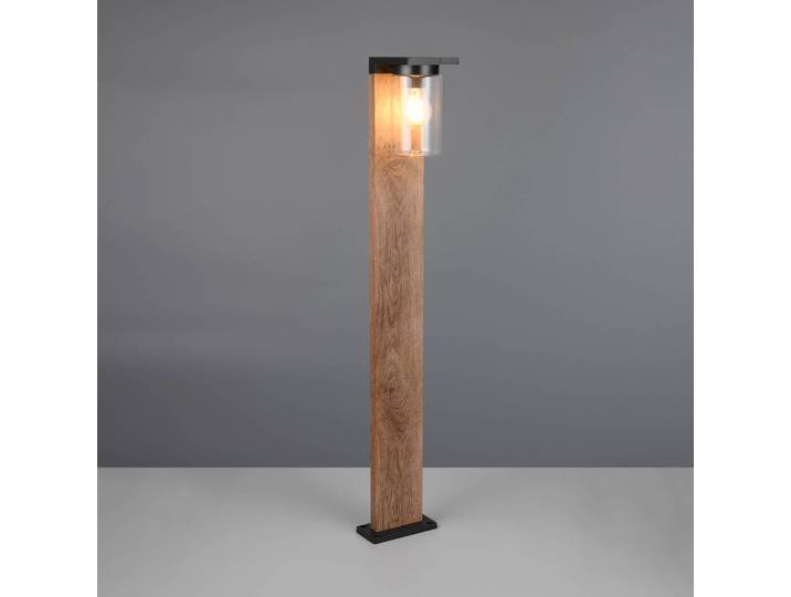 Trio Lighting Wegeleuchte ARDILA, dimmbar, Holz hell, Aluminium, Modern