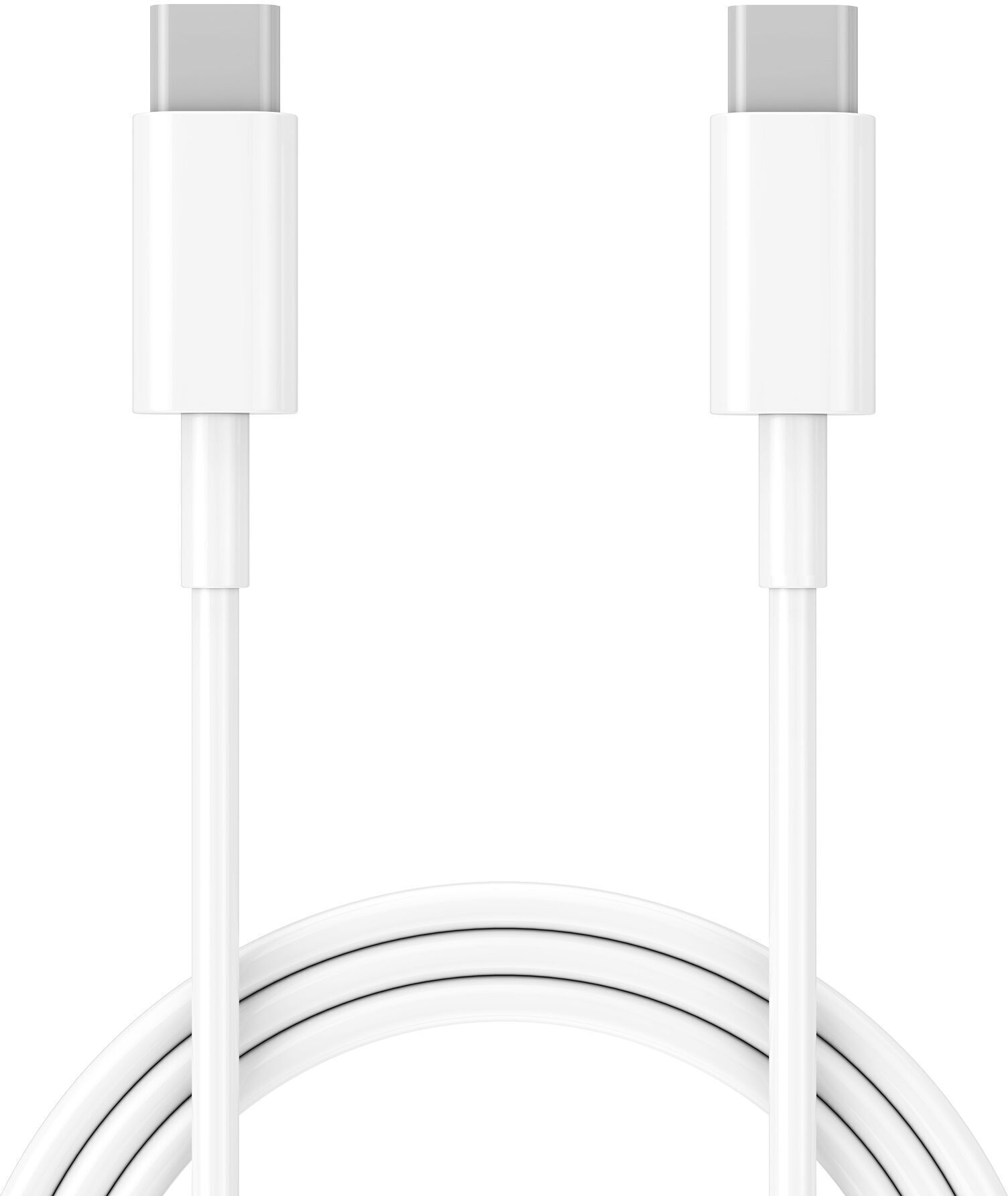 Câble de charge rapide 100W, 2m (USB-C à USB-C)   blanc - Refurbished