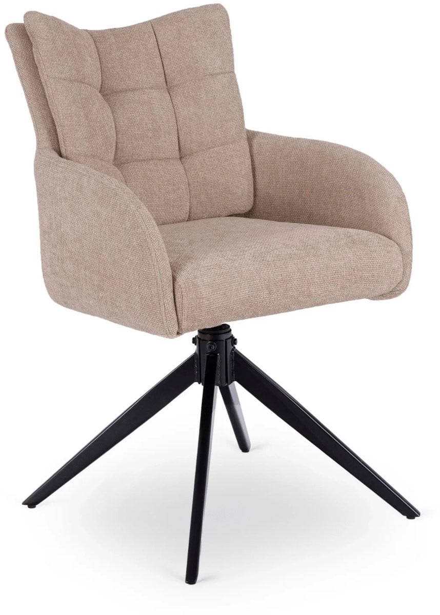 Set van 4 eetkamerstoelen July in beige