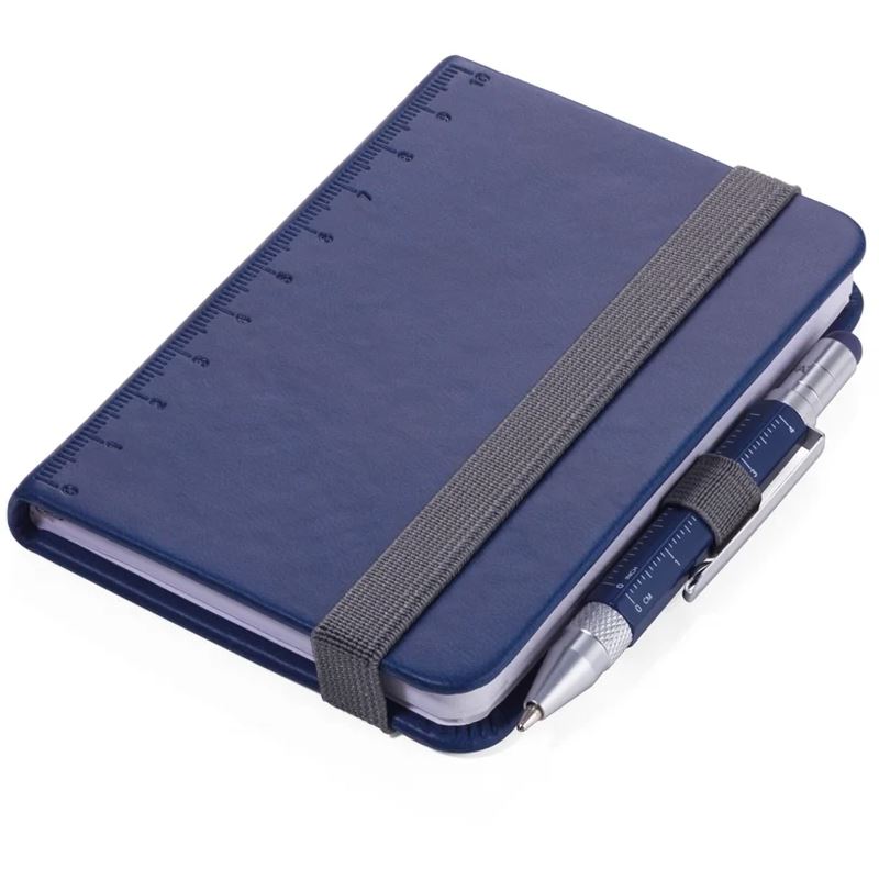 TROIKA Notizblock LILIPAD+LILIPUT TOOL PEN dunkelblau