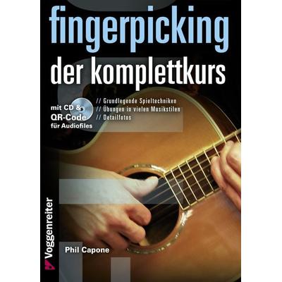Fingerpicking - der Komplettkurs, Set von Phil Capone, Voggenreiter, 978-3-8024-0858-8