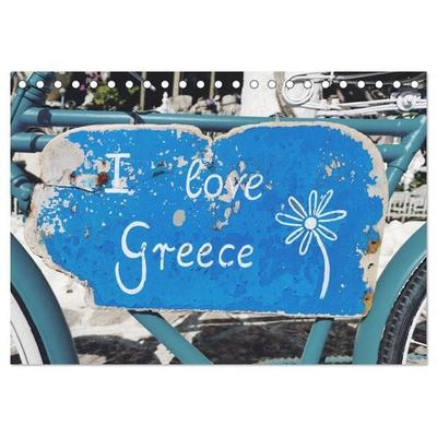I love Greece (Tischkalender 2027 DIN A5 quer), CALVENDO Monatskalender