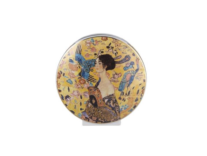 Dekovase GOEBEL Gustav Klimt - Dame mit Fächer , bunt, B:30,5cm H:30cm T:12,5cm, Porzellan, Vasen, Dekovase, Limitiert auf 150 Stück, mit Zertifikat