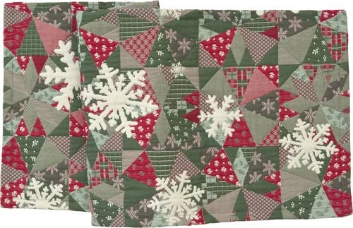 Sander Tafelloper Nomad Green/Red 40 x 100 cm