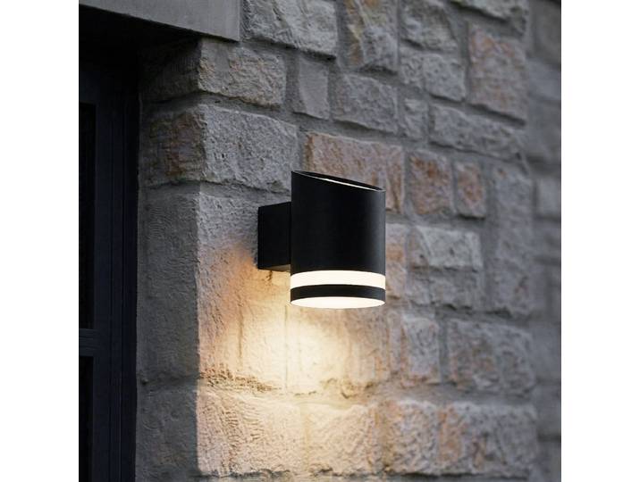 Bentlas LED Solarzelle Wandleuchte Anthracite - Lindby - Modern - Edelstahl - Eckig