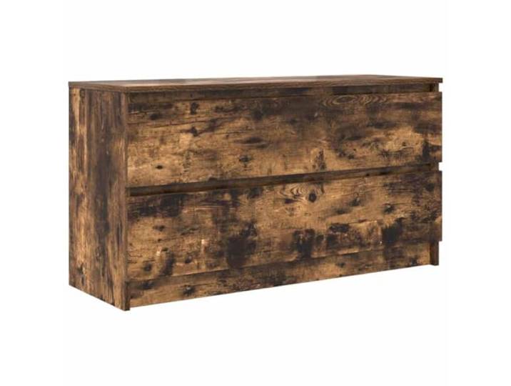 Roanoer TV-Schrank Räuchereiche 100x35x54 cm Holzwerkstoff Lowboard Kompaktes Lowboard mit 2 Schubladen für Wohnzimmer und Schlafzimmer, viel Stauraum und robuste Oberseite.