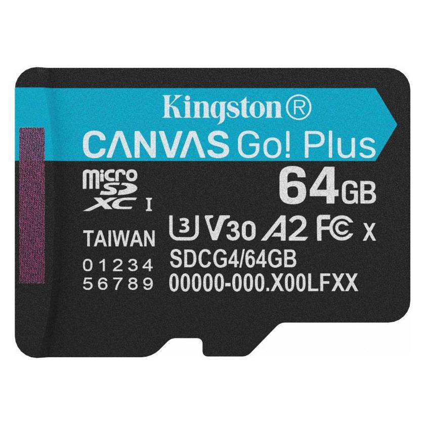 Kingston Canvas Go! Plus (64 GB, microSDXC, U3, UHS-I) (SDCG4/64GBSP)
