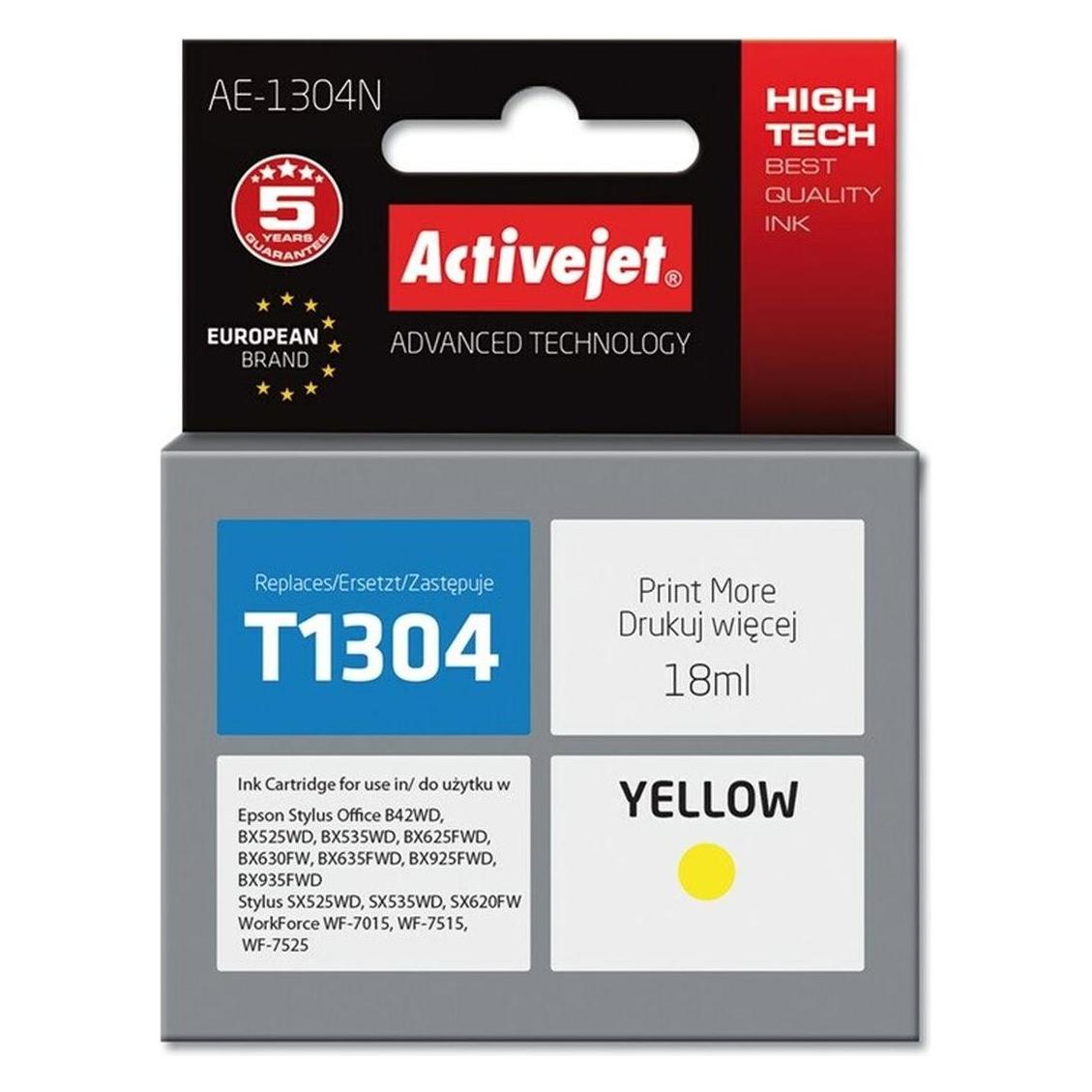 Activejet AE-1304N Druckerpatrone (e) Kompatibel Hohe (XL-) Ausbeute (Y) (AE-1304N)