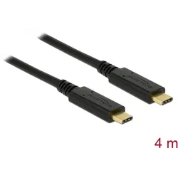 DELOCK Kabel USB 2.0 C > C E-Marker 5A 4.0m schwarz