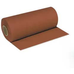DeinPack 1 Rolle Airlaid Tischläufer braun - 40cm x 24m - Einfarbiger Einmal-Tischläufer - Perforierung alle 120cm