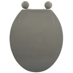 MSV WC Sitz Toilettendeckel PP WC Deckel – Taupe